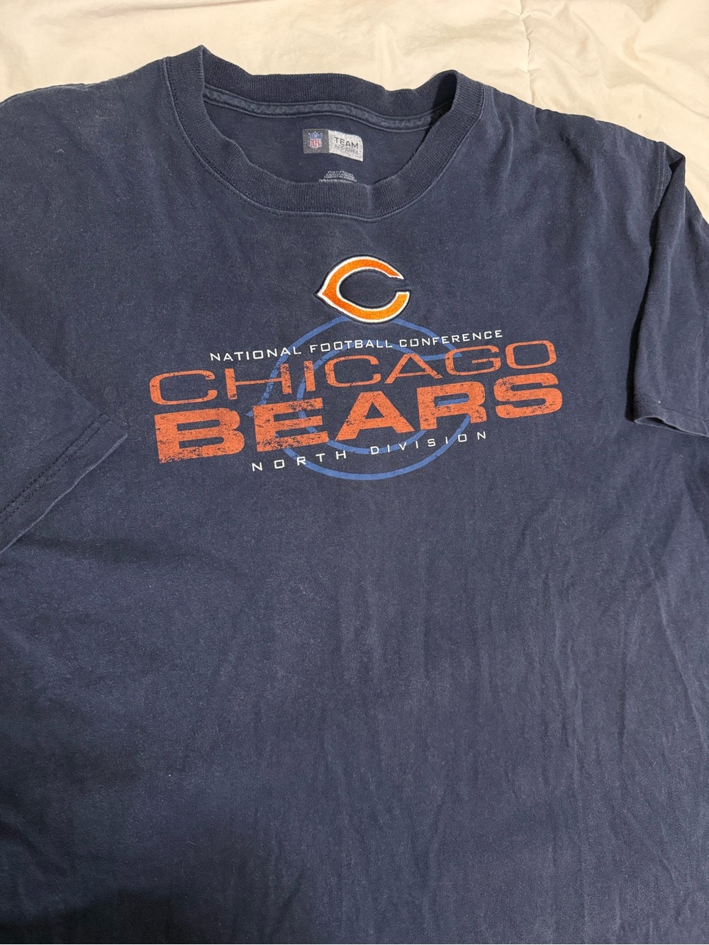 NFL Chicago Bears Navy and Orange Graphic Tee